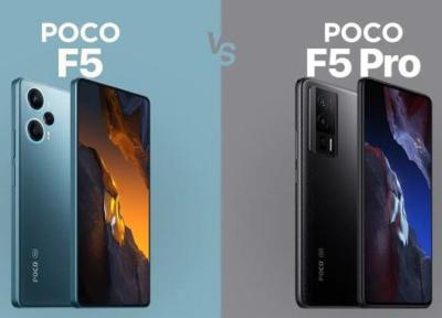 مقایسه پوکو F5 با F5 پرو؛ تفاوت کمی که احساس می شودمقایسه پوکو F5 و F5 پرو